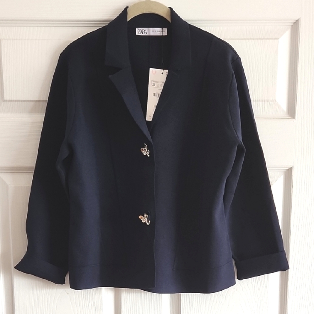 NWT Zara Women's Navy Jacket